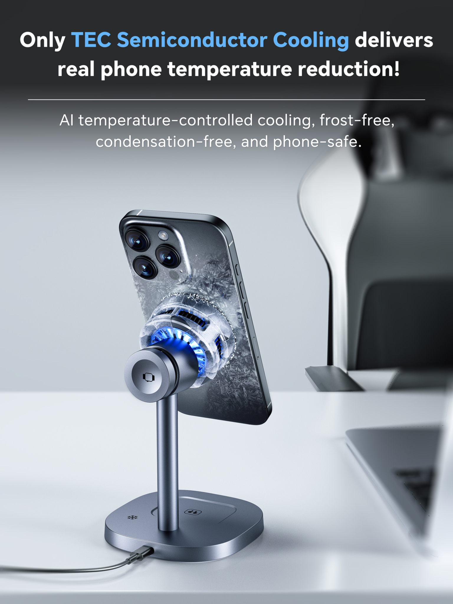 3 in 1 Magnetic Charger with cooling!